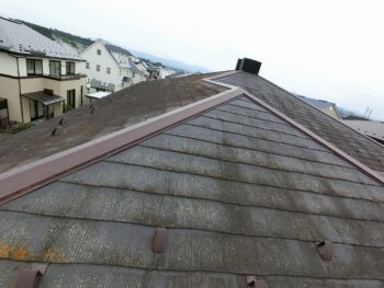 屋根塗装工事前後